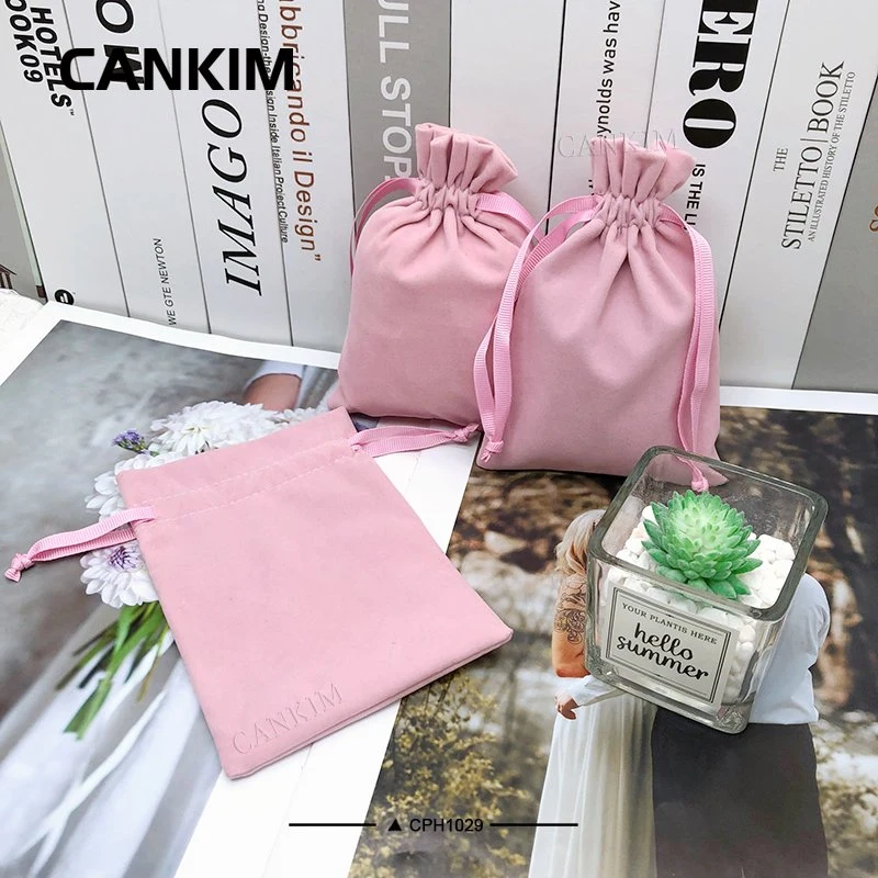 Cankim Fabric Textile Shopping Bag Jewelry Bag Packaging Velvet Pouch Gift Bags