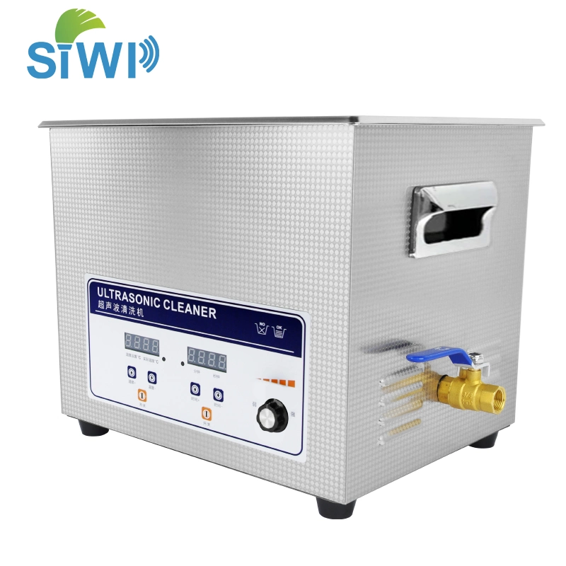 10L Power Switchable Tabletop Ultrasonic Bath Cleaner for PCB Car Parts