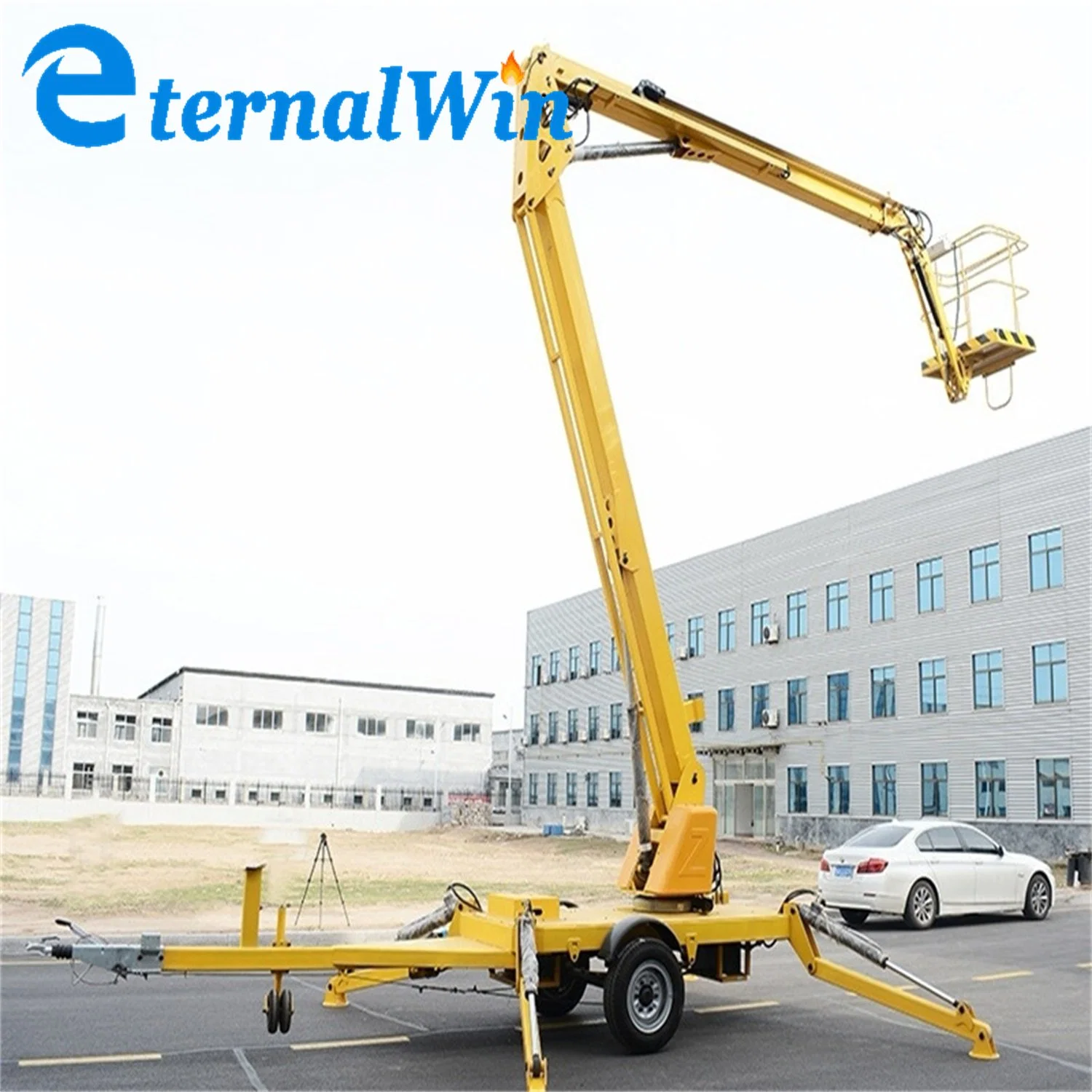 Tree Trimming Facility Maintenance Cherry Picker Building Cleaning Easy Operated Towable Lift