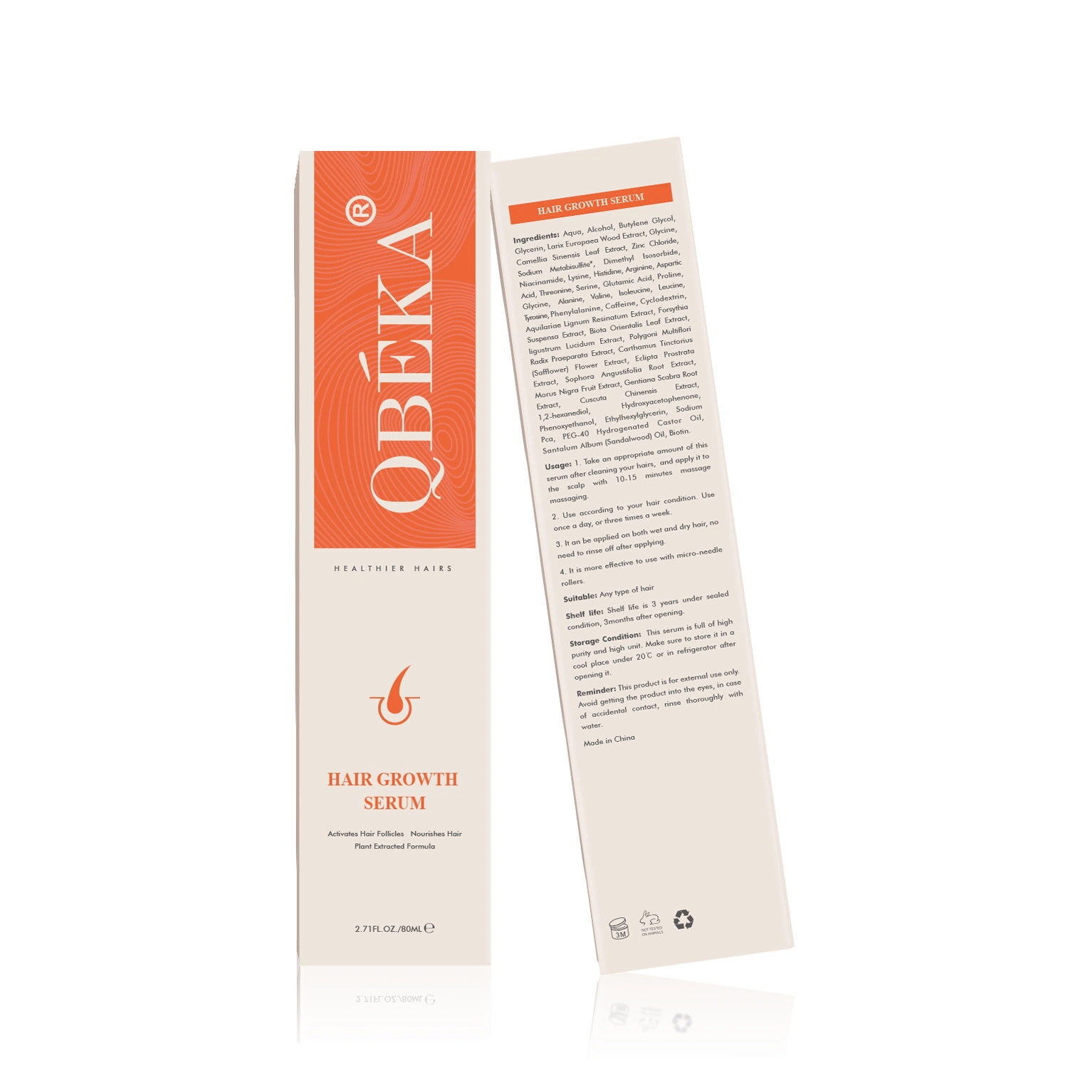 Follicles Activation Qbeka Premium Thicker Eyebrow Hair Booster Growth Serum