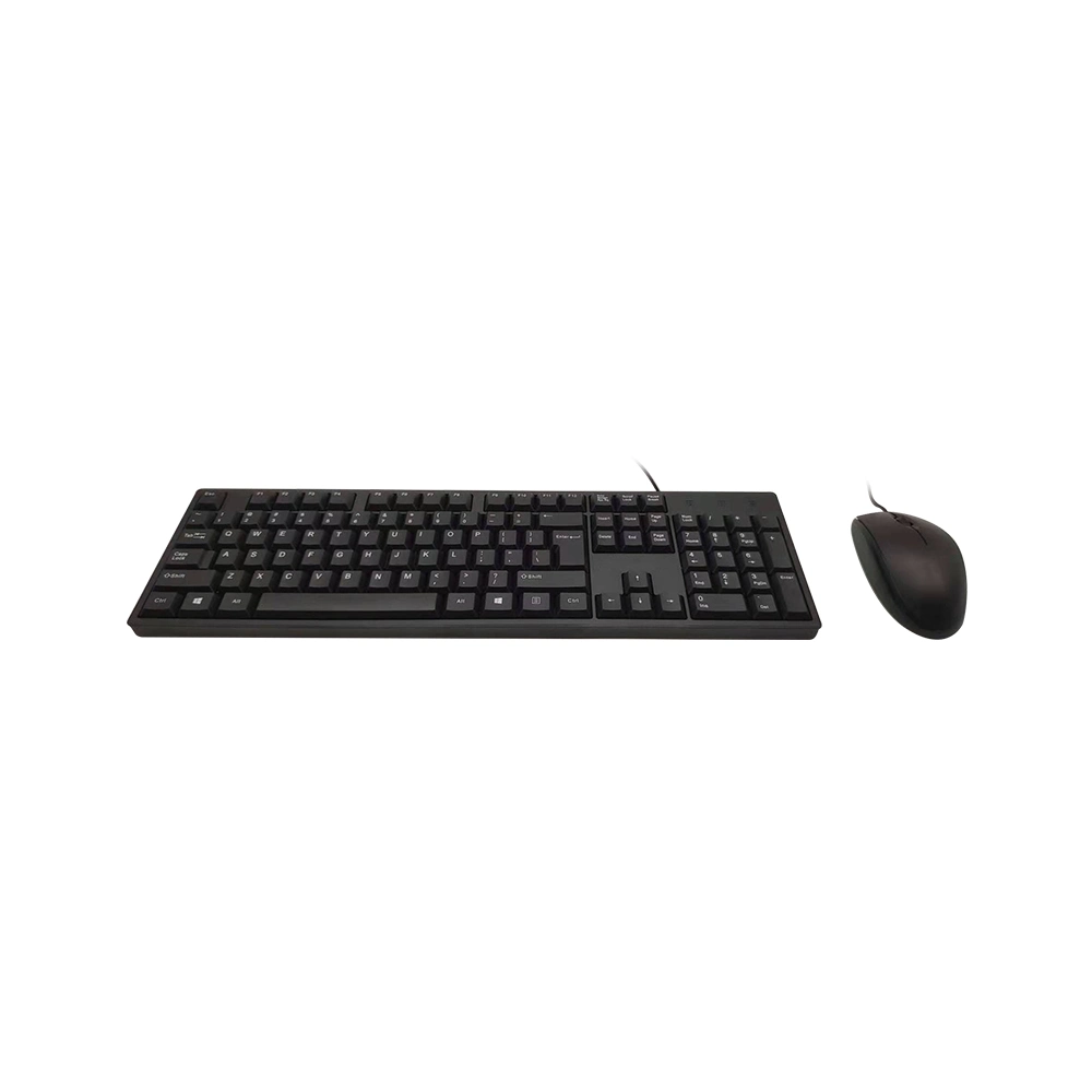 China Manufacturer 104 Double Bond Interface Wired Office Computer Parts of Keyboard Mouse