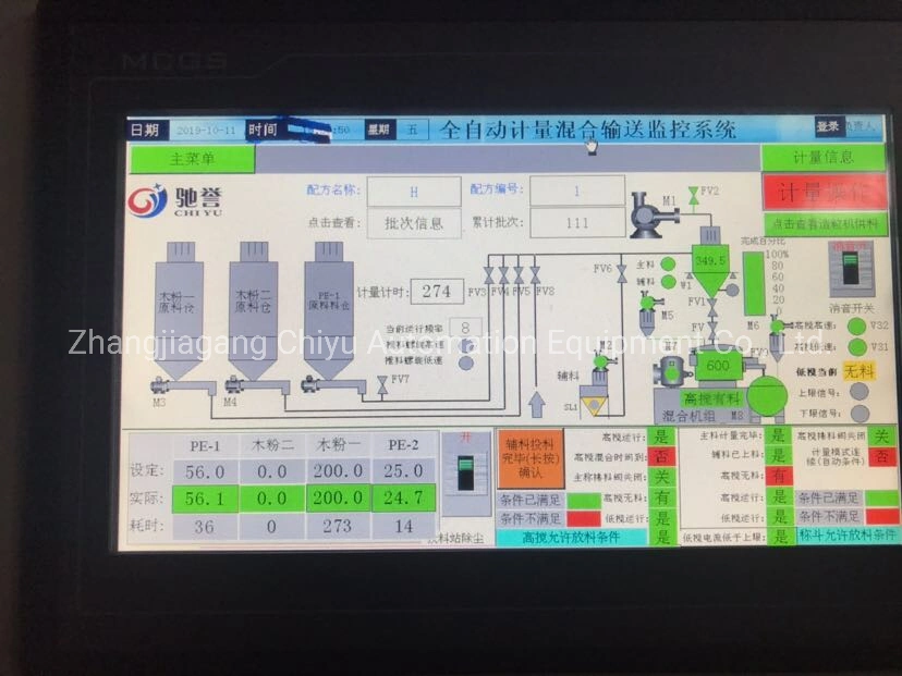 Vacuum Conveyor/Mixing Machines/Pneumatic Conveyor/PVC Compound Automatic Mixing Weighing System/Dosing System/Automatic Feeder