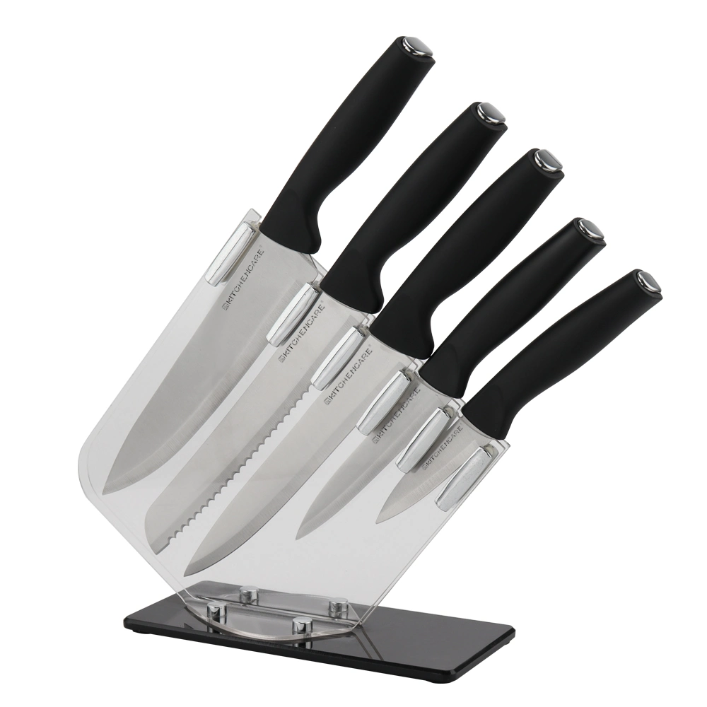Kitchencare Stainless Steel Knife Block Set Kitchen Knife