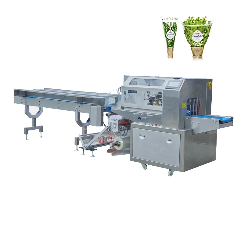 Fruit Vegetable Sancks Bread Bar Automatic Sealing Wrapping Packing Machine