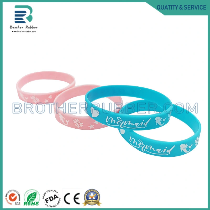 Custom Wrist Band Bracelet Rubber Silicon Wristbands with Message or Logo