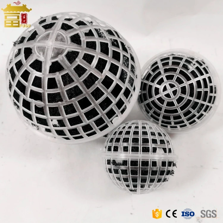 Hot Sale Fish Pond Plastic Filter Ball para tratamiento de agua