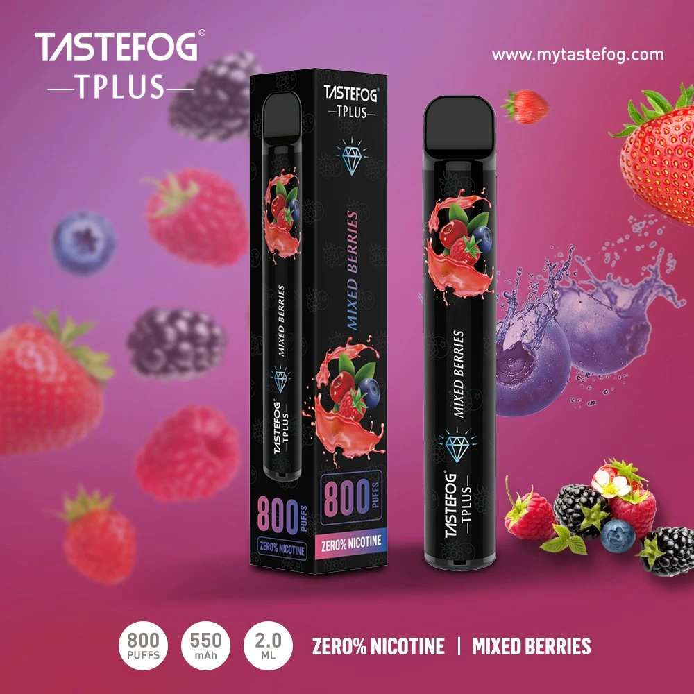 Custom Tastefog Tplus Eshisha Vape 800 bouffées vaporisateur stylo jetable