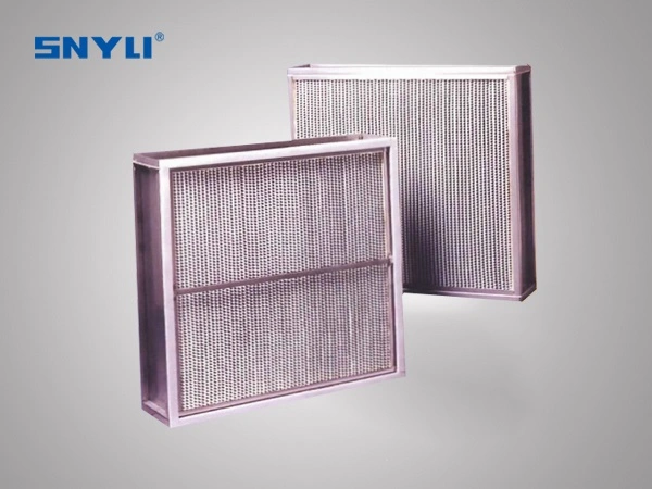 High Temperature Resistance Deep Pleated Air Filter H14, H13 HEPA Filter for Laminar Air Flow Hood