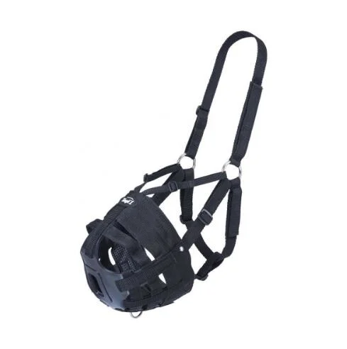 Nylon PVC fijación de cuero prevenir Bite Horse Boca Máscara