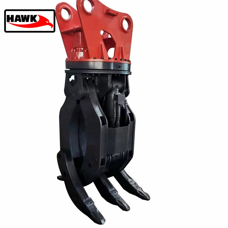 Hydraulic Rotatable Small Log Grapple Hydraulic Clipper for Excavator