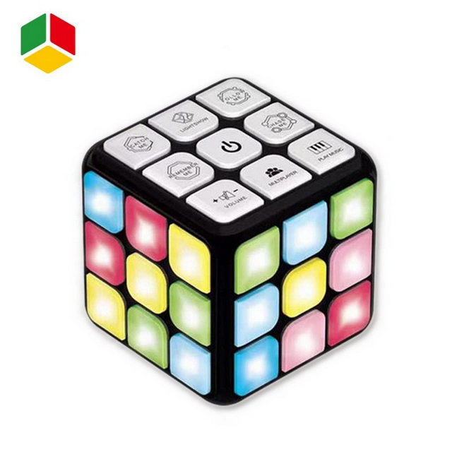 Amazônia QS Venda Quente Produto Haste Intermitente música de brinquedo Pega Puzzle Game Cube cérebro de memória de Promoção de formação Dom mágico de plástico Puzzle Cube brinquedos para crianças