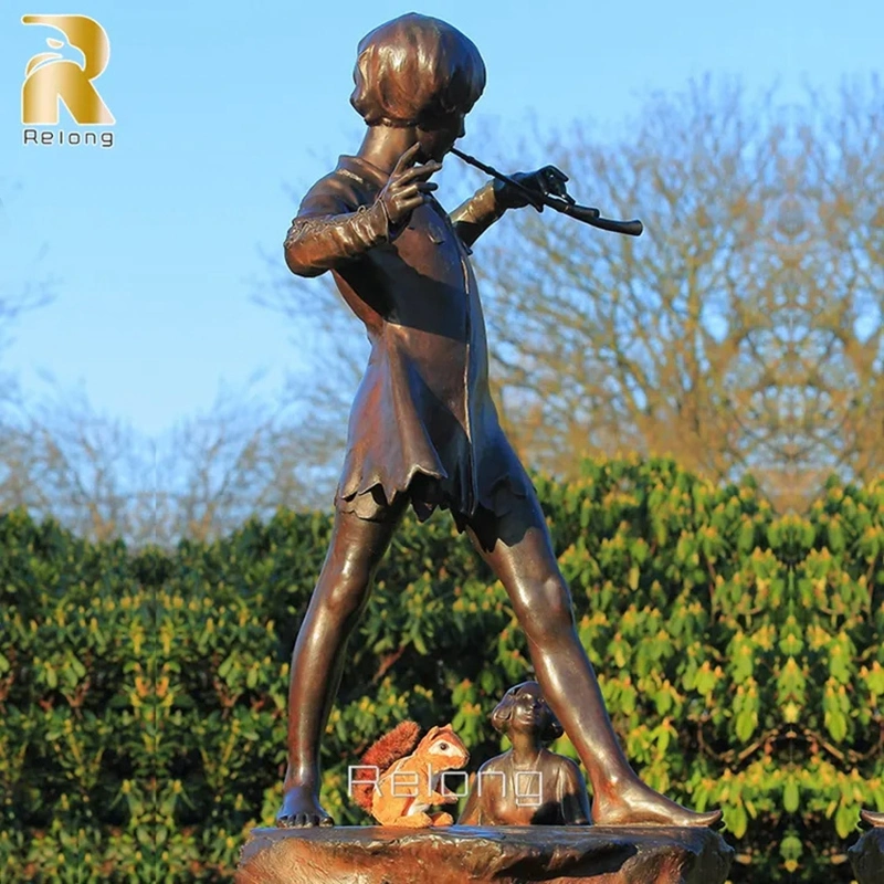 Rendimiento de alta calidad/alto costo Metal Bronce moderno niños Statues Tamaño de vida Bronce Chica Escultura