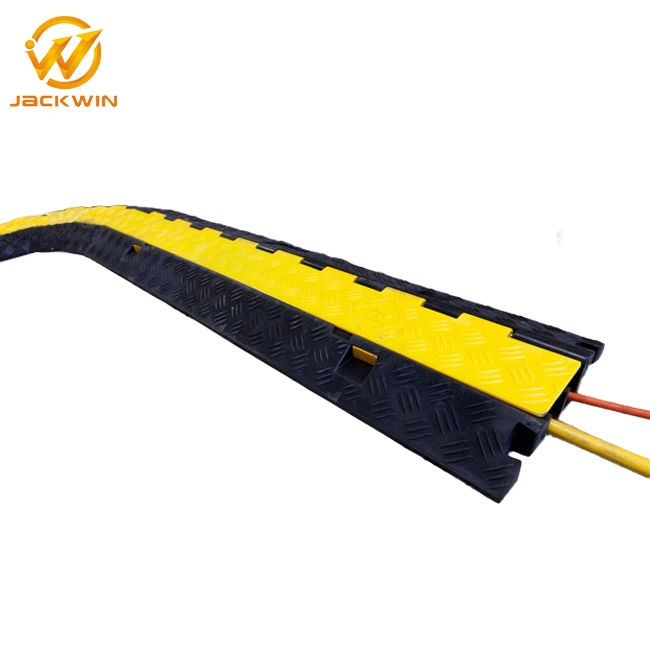 China Manufacturer Flexible 2 Channel Rubber Cable Hose Protector Ramp