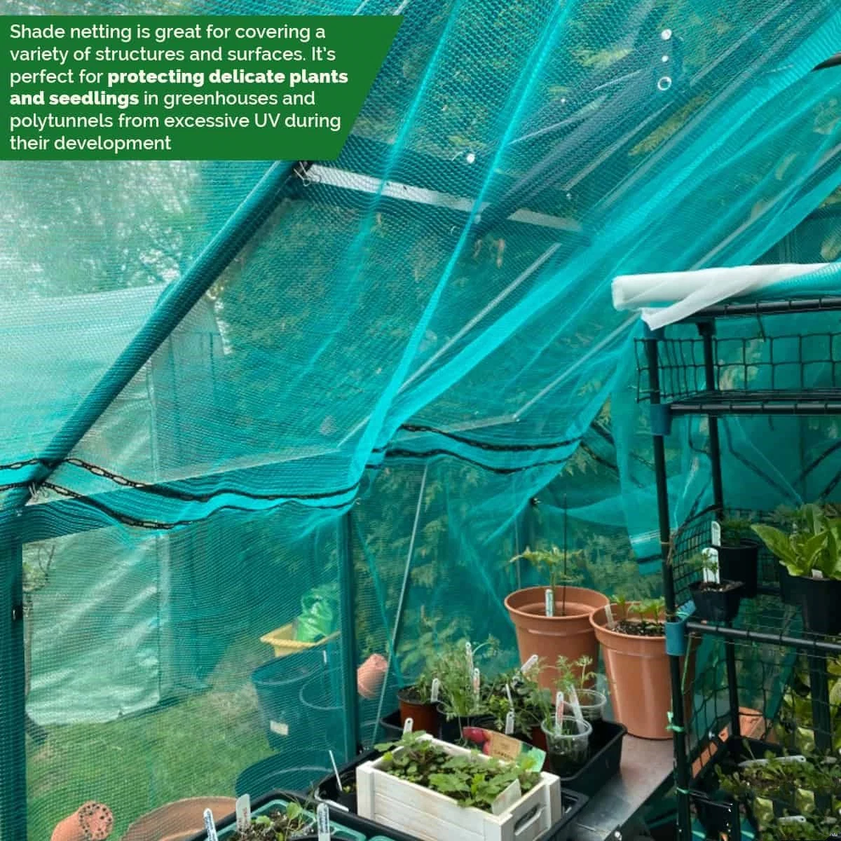 Shade Cloth, Tough and Durable Sun Shade Net 40% UV & Wind Break Protection