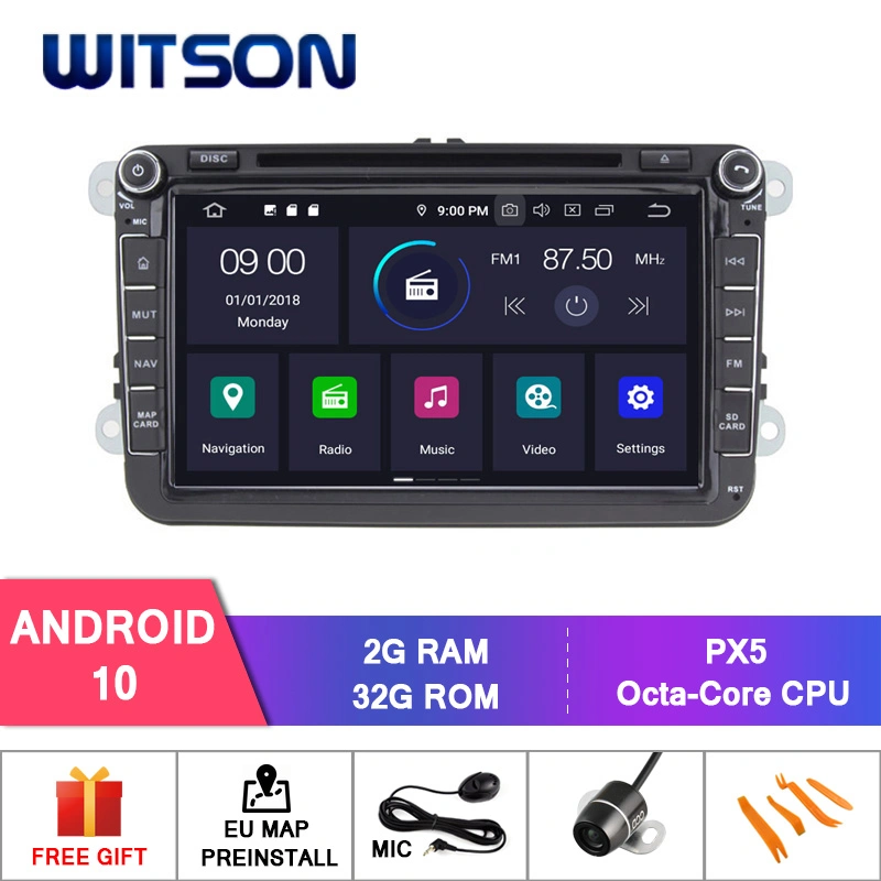 Witson Android 10 Car Video Player for Volkswagen Golf Polo Jetta Tiguan Seat Vehicle Radio GPS Multimedia