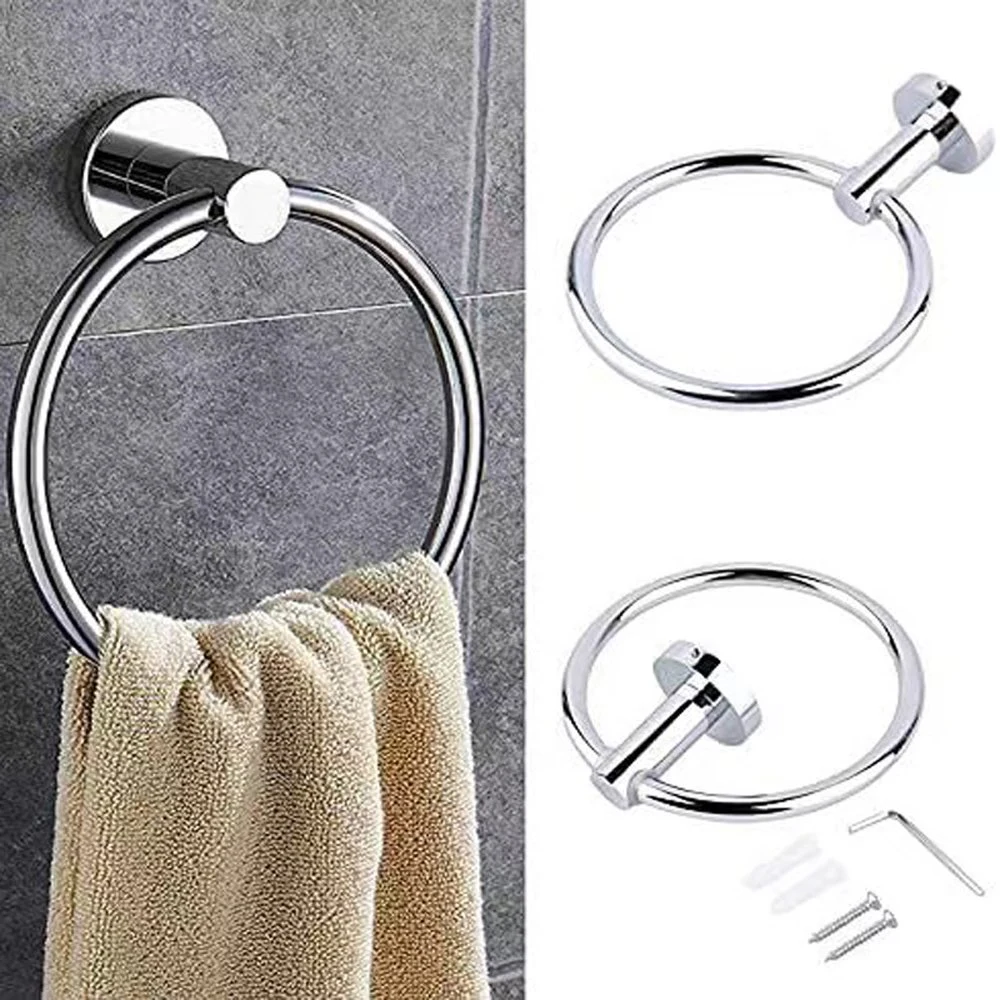 Stainless Steel Towel Hanger Classical Round Shape Towel Ring