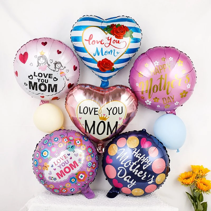 18inch Englisch Foil Balloon Mothers Day Geschenke Happy Mothers Day Happys Geburtstag für Party Dekoration Ballons