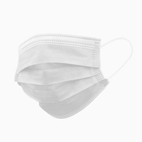 Máscaras faciales desechables de protección médica Tipoiir PP blanco no tejido Con BFE del 99%