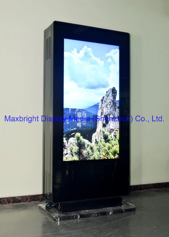 65 Zoll Outdoor doppelseitig hohe Helligkeit IP65 Werbung Digital Beschilderung LCD-Player