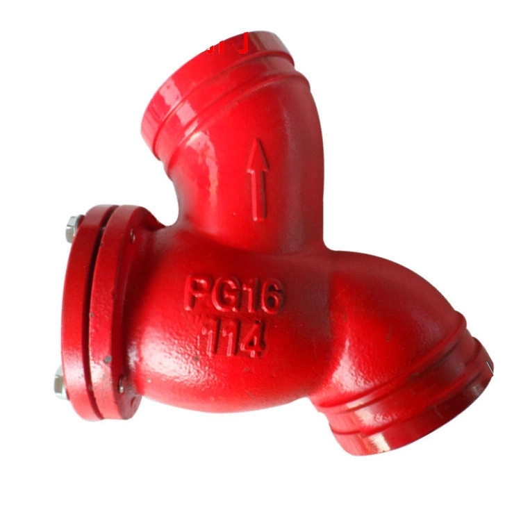 Cast Iron DIN3202 F1 Y Type Grooved Strainer/ Y Filter Pipe Fittings