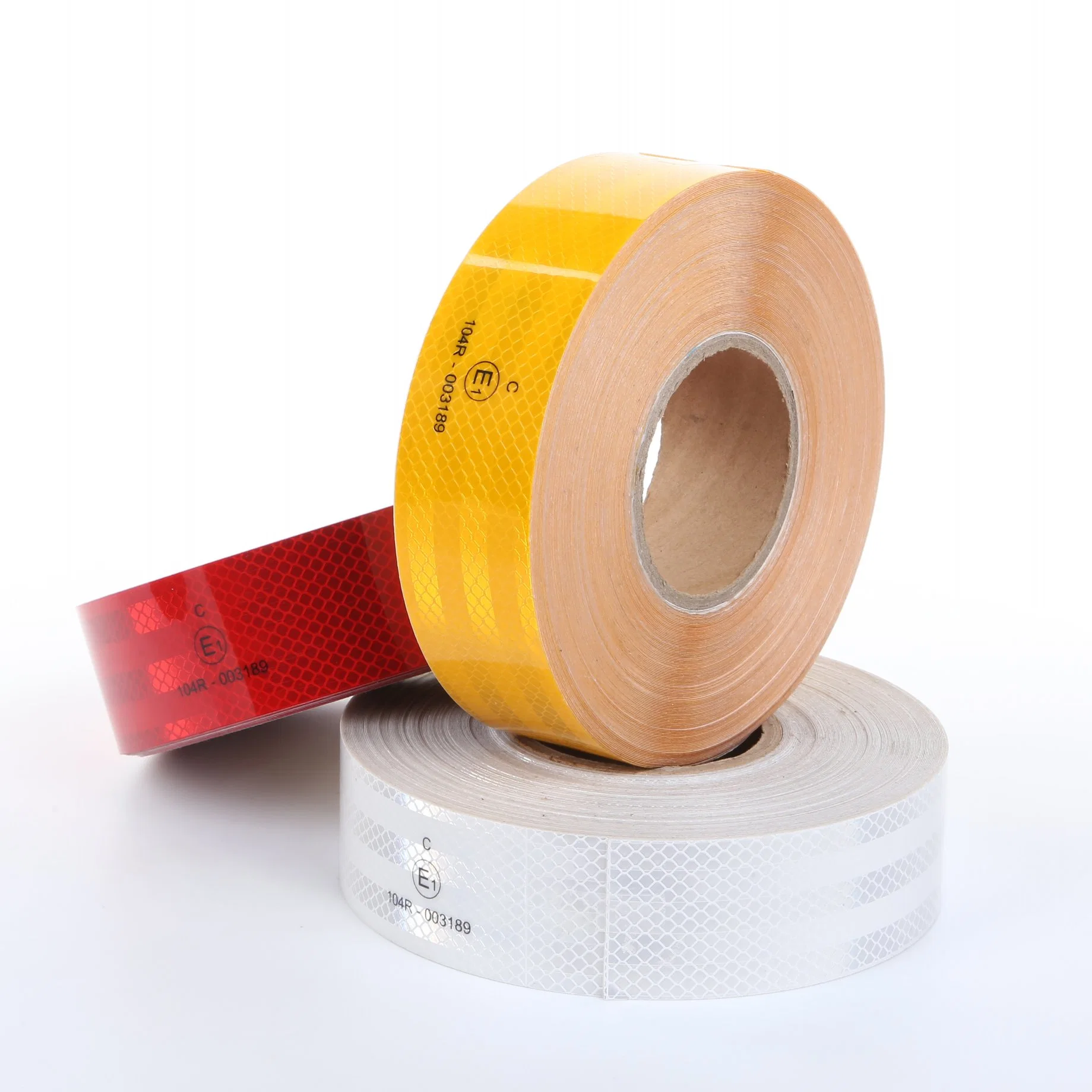 CE104r Certificated Reflective Vehicle Sticker, Adhesive Prismatic Reflective Warning Tape for Truck