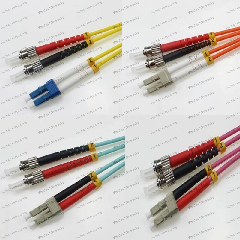 LC-ST SM/MMOM1/OM2/OM3/OM4/OM5  Dx 2.0/3.0 PVC/LSZH Optical Fiber Patch Cord