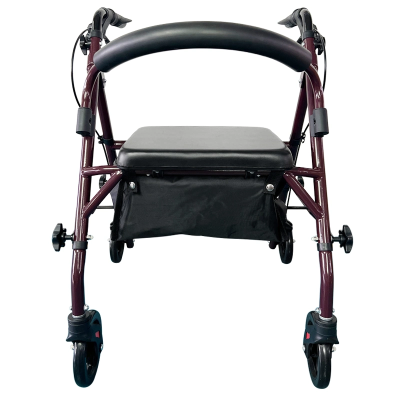 Aluminum Mobility Aids with Shopping Bag Lighiweight Detachable Rollator