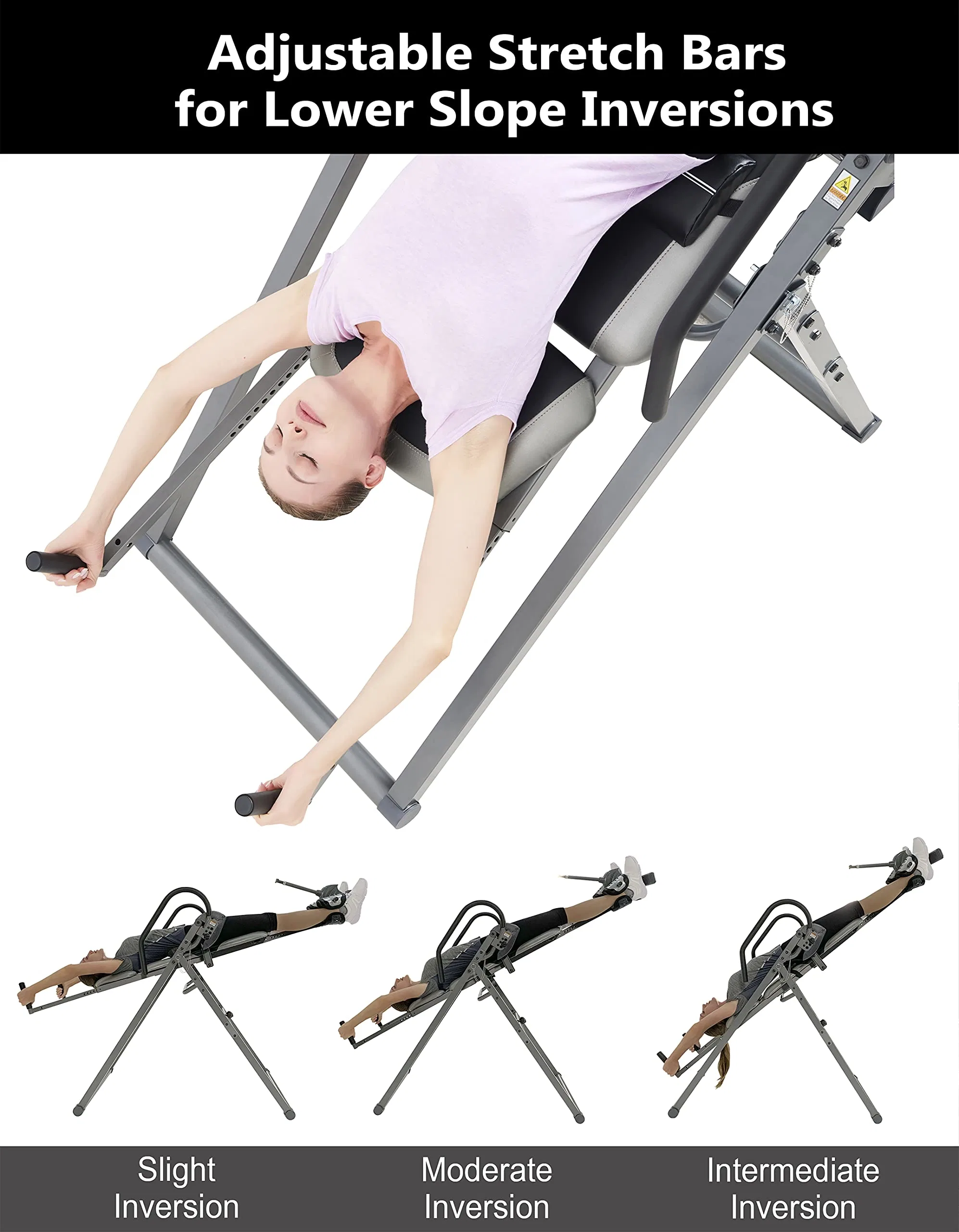 Wholeprice Selling Gym Fitness Adjustable Stretch Full Body Inversion Table