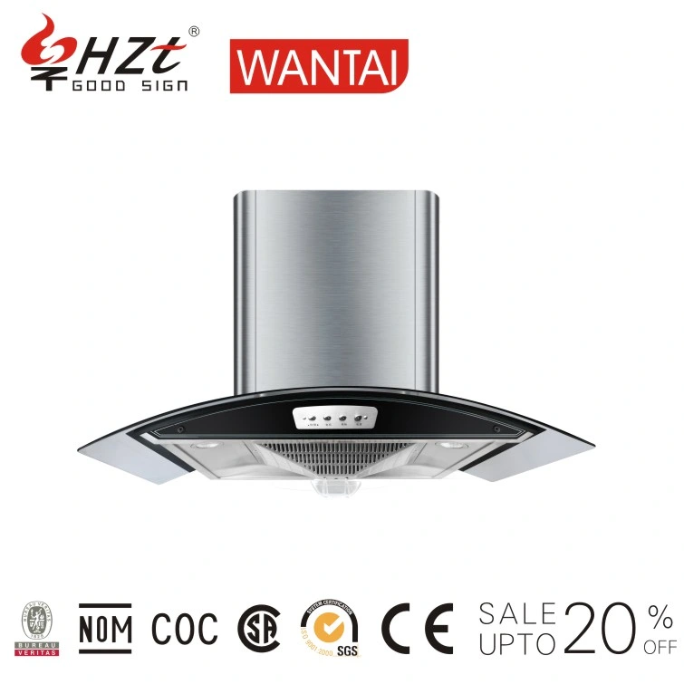 New Style Ss Island Range Hood with Push Switch