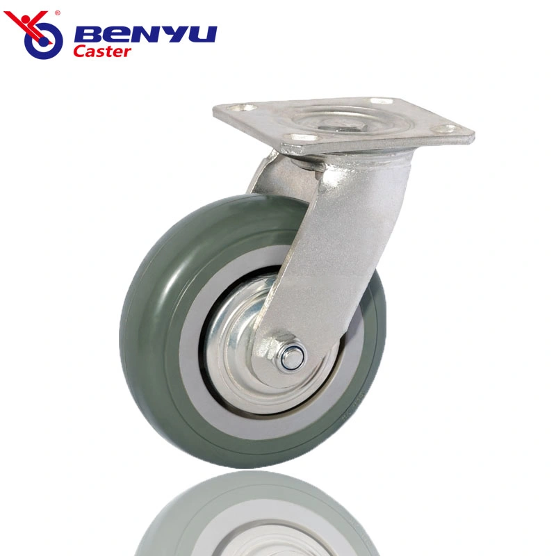 6 Inch 8 Inch Silent Arcuate High Elastic Rigid Casters