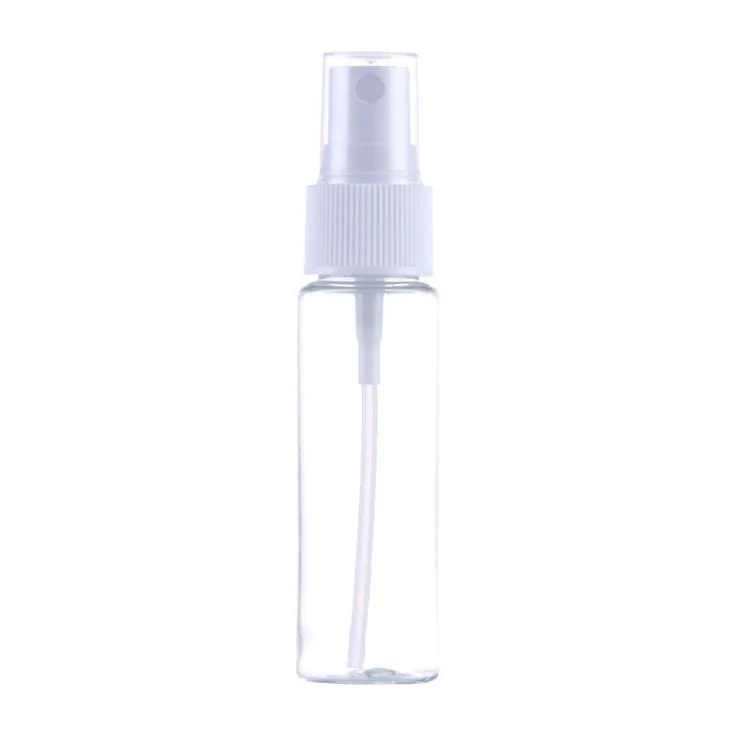 30ml PET plástico fino rociado atomizador con 20mm Cuello recargables de agua líquida Atomizer para viajes