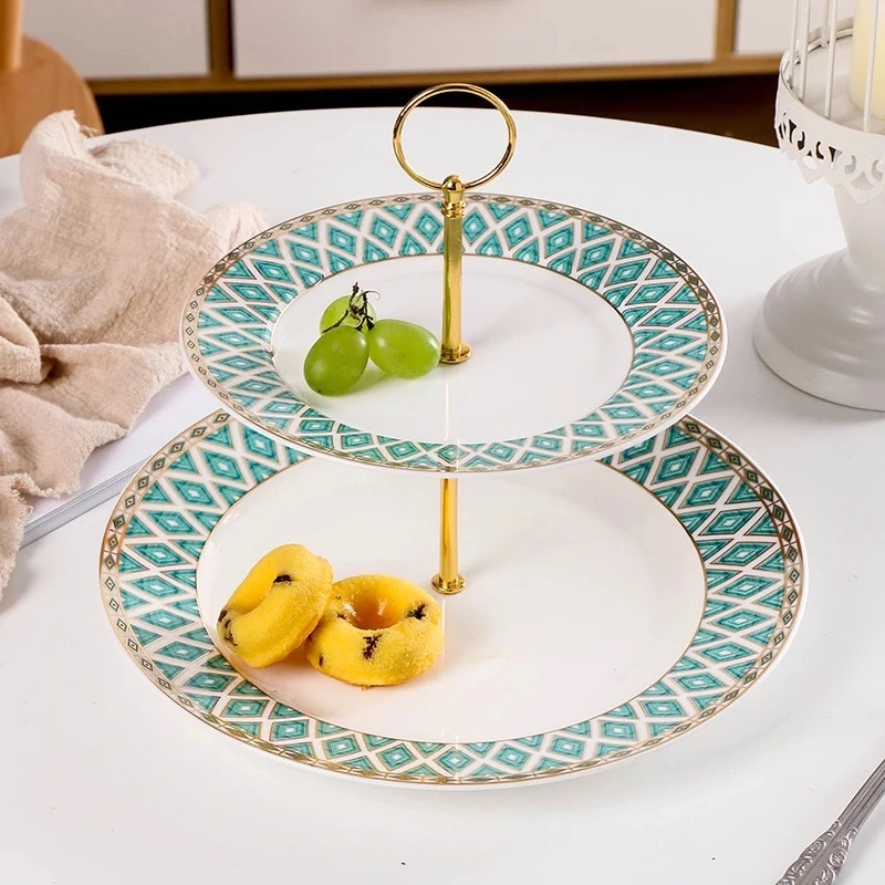 Home Daily Use Macaron Fruit Cake Tray Dried Fruit Tray Set Dessert Skewer Gift Tray Decoration