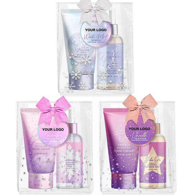 China Skin Care Manufacturer Moisturizing Winter Mint Scented Hand Cream Holidiay Gift Set