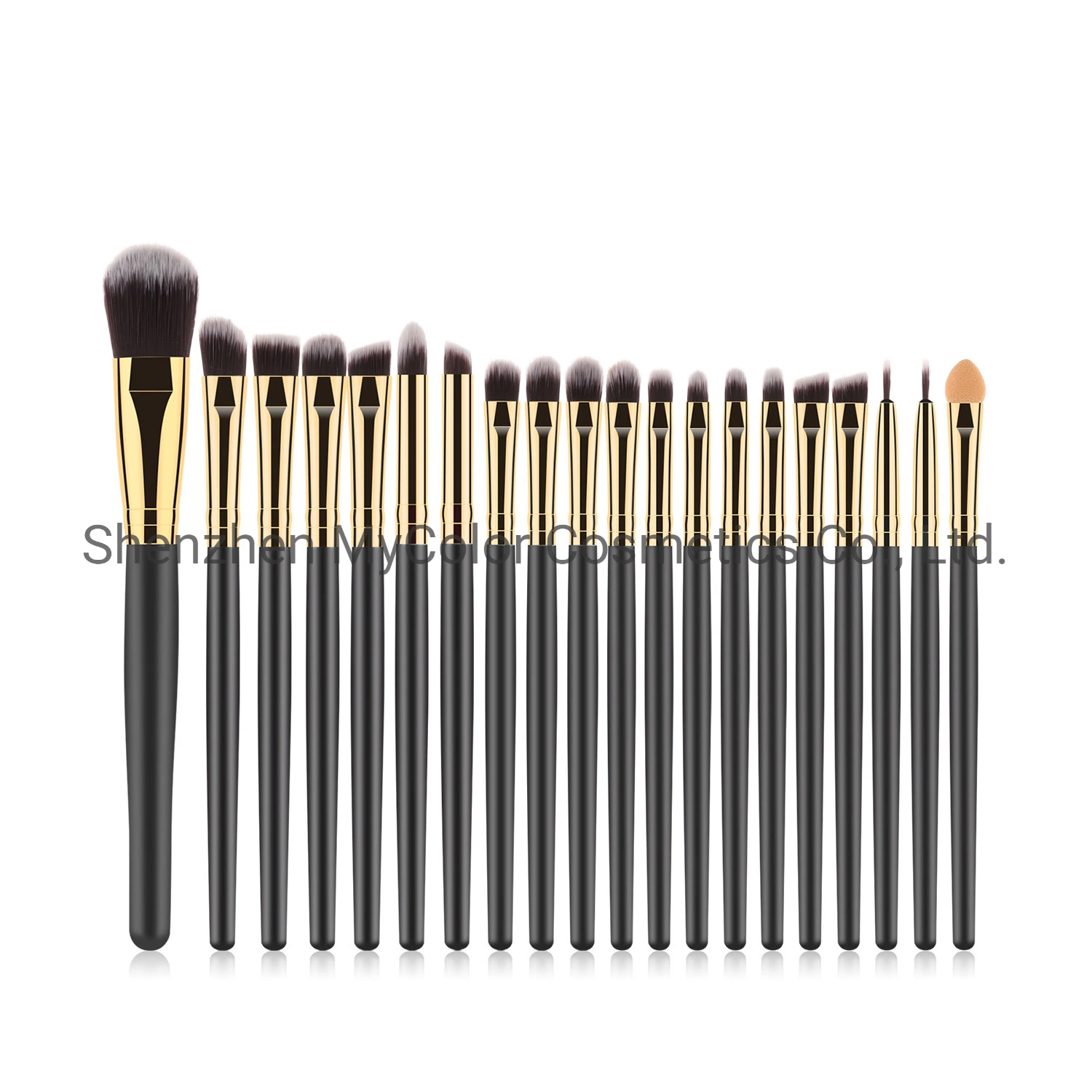 20PCS Eye Brush Set Professional Eyelash Curler Eyeshadow Artist Brushes