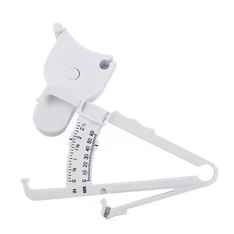 Set de herramientas de fitness corporal personalizadas Calipers de grasa plástica grasa corporal grasa calculadora con cinta métrica