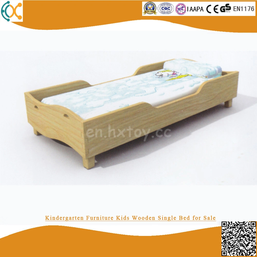 Kindergarten Furniture Kids Wooden Single Bed for Sale