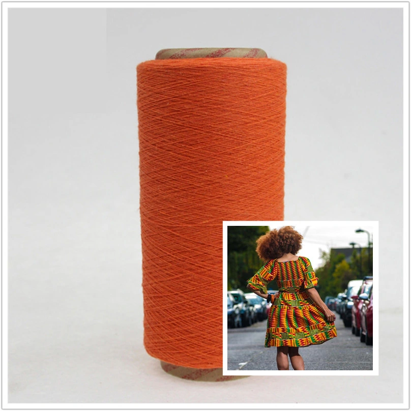 2ply Thread Ne16 OE Regenerated Cotton Yarn for Handwoven Smocks Recycled Tc CVC Yarn