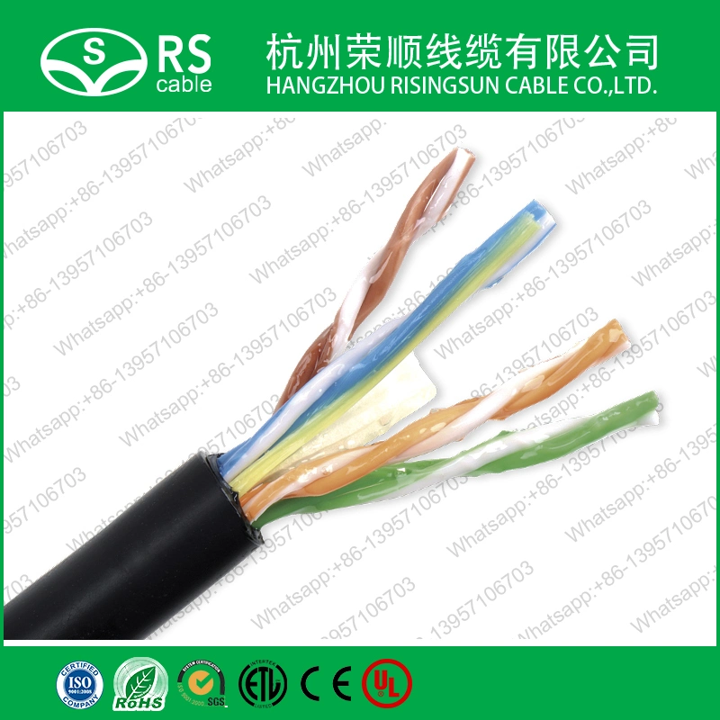 High Quality Waterproof CAT6 UTP Outdoor LAN Cable for Direct Burial