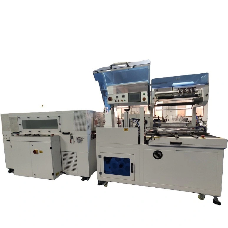 Automatic POF/PE Film L Type Shrink Tunnel Heat Shrink Shrinking Packing Packaging Wrapping Machine
