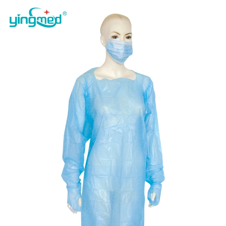 CPE Coat Gown Disposable CPE Isolation Gown Medical Disposable Hospital CPE Gown