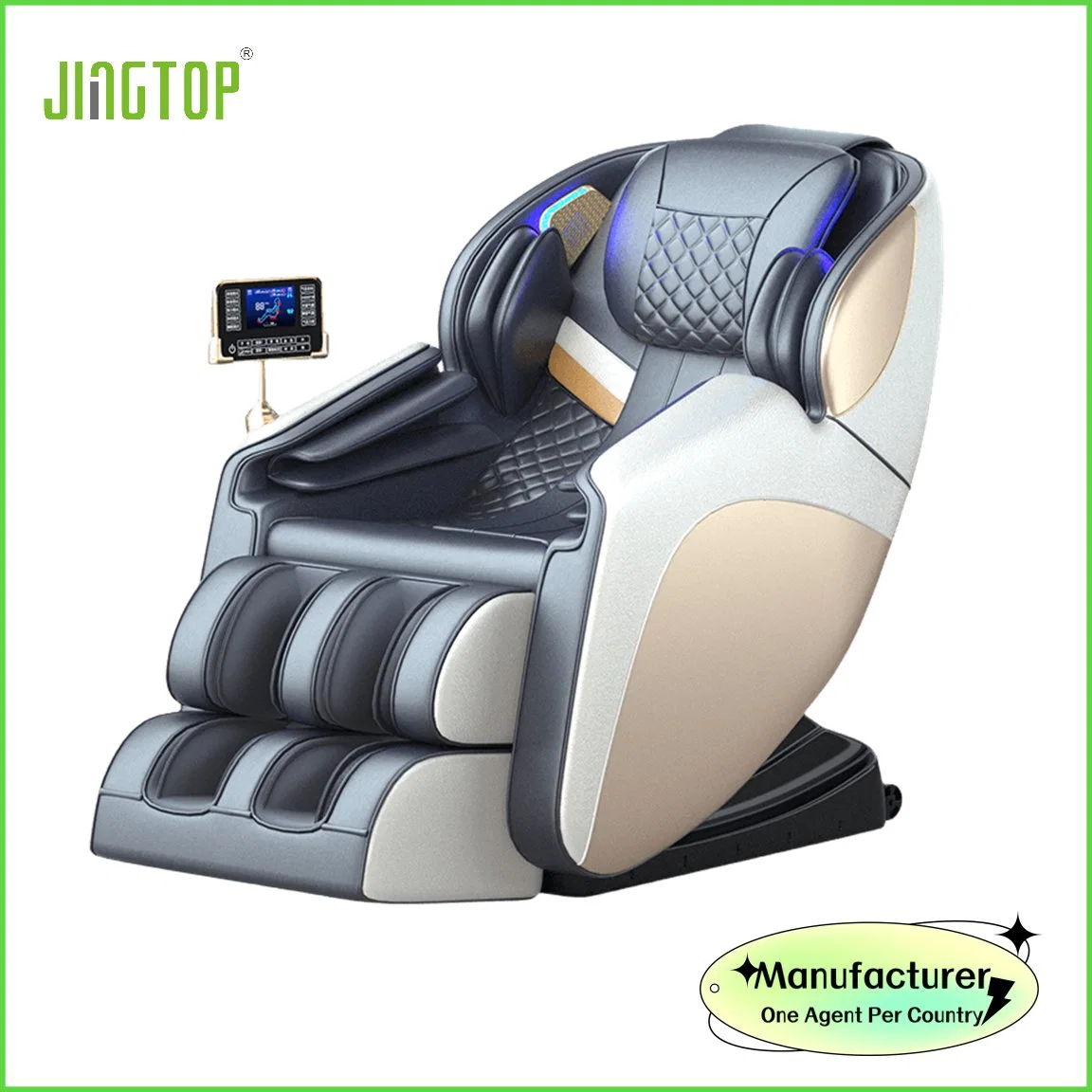 Jingtop Fabricación inteligente de Calentador Ai Vocie Control Recliner Silla de masaje