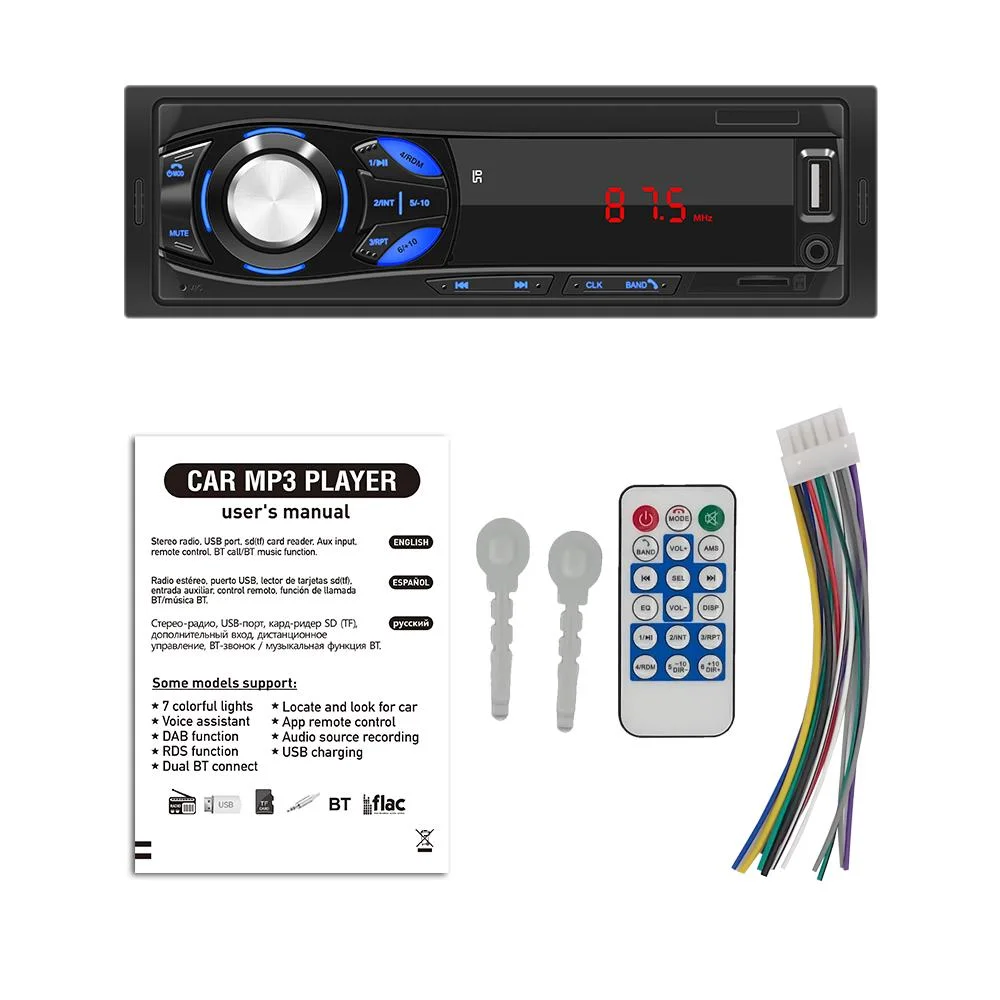 Precio al por mayor Panel desmontable Accesorios de Audio para coche MP3 Player