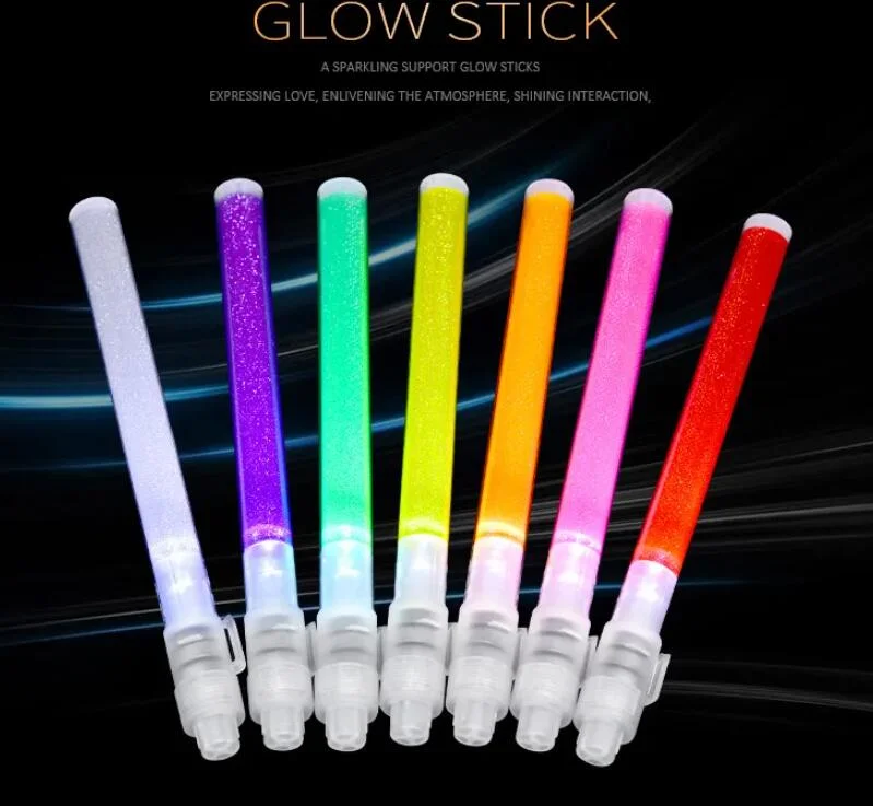 Custom Assorted Color LED Glow Stick Bright Reusable Mini Concert Stick