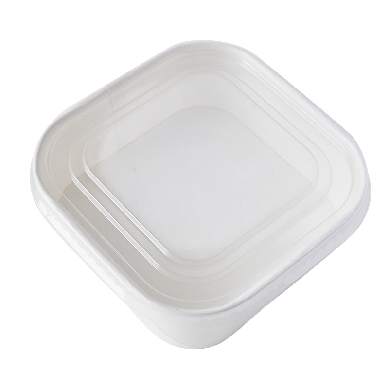 Eco Friendly Take Away China Anbao Rectangle Paper Bowl Disposable