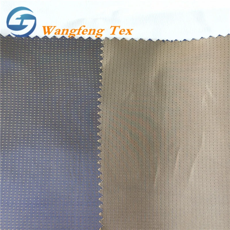 Spot Jacquard Poly Viscose Twill Two-Tone Lining Fabric for Suit Tie