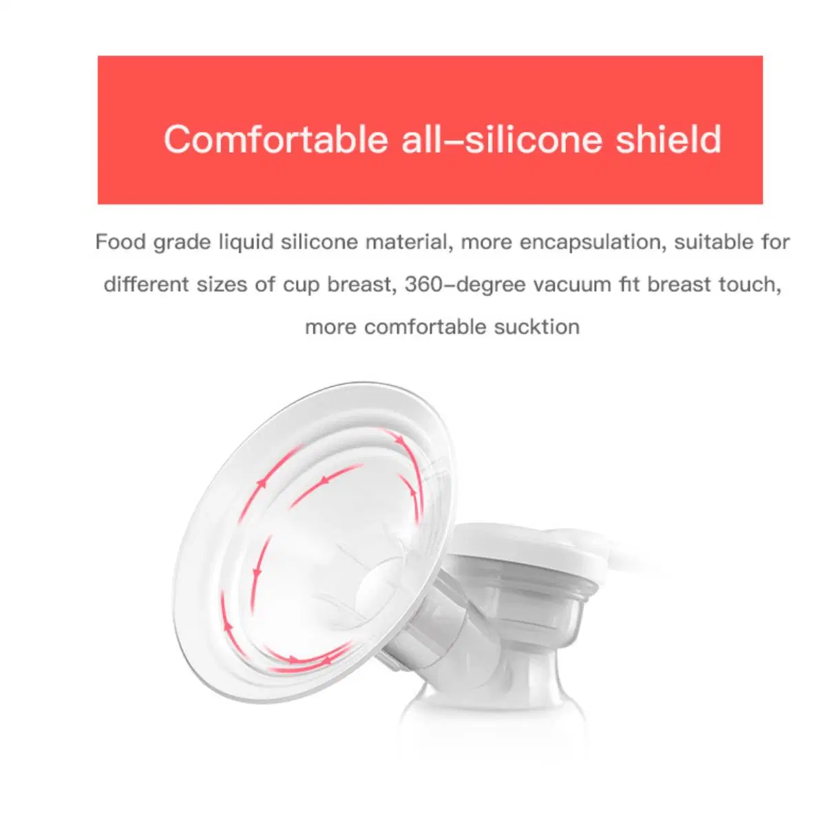 Hot-Selling Electric Breast Pump Double-Sided Full Silicone with Massage Function