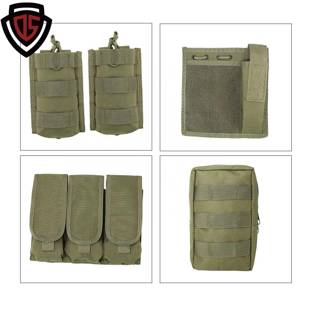 Double Safe léger tactique de la Police de la sécurité Body Armor Bulletproof lutter contre la plaque de protection balistique Veste militaire transporteur gilet pare-balles