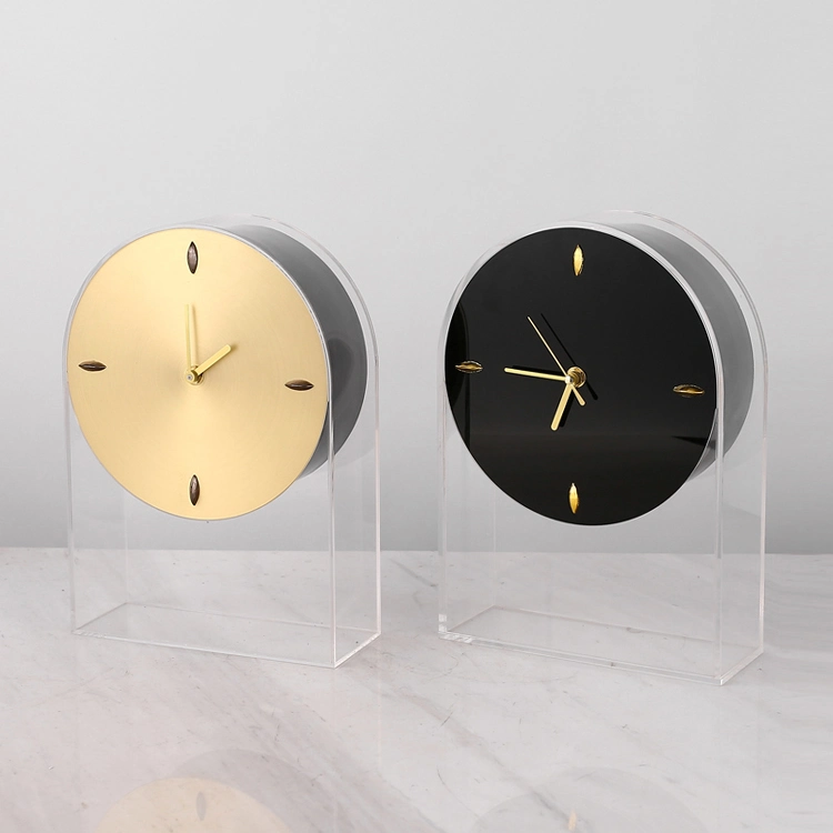 Modern Luxury Creative Gifts Ornament Living Room Decorative Desktop Fashion Acrylic DIY Clocks