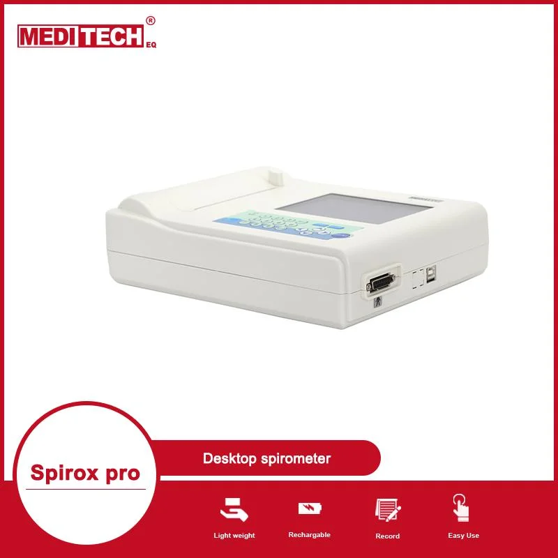 Hospital Spirometer Built-in Memory Store Patient Measurement Results