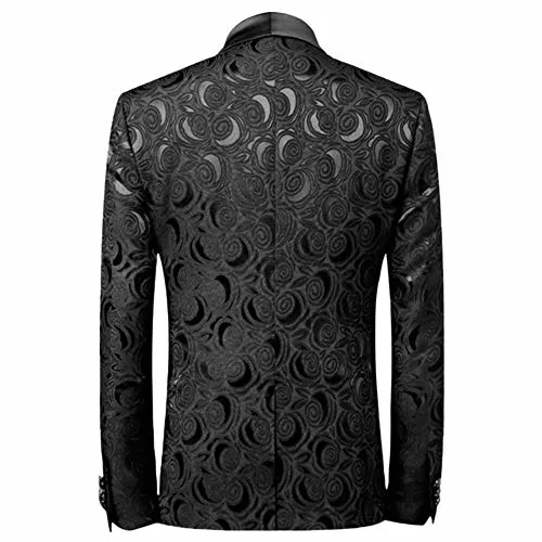 Elegant Men's Jacquard Suit Set Ideal for Formal Events and Celebrations